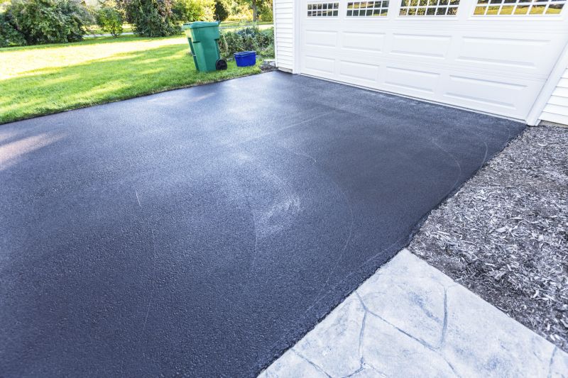 Freshly Sealed Asphalt Driveway